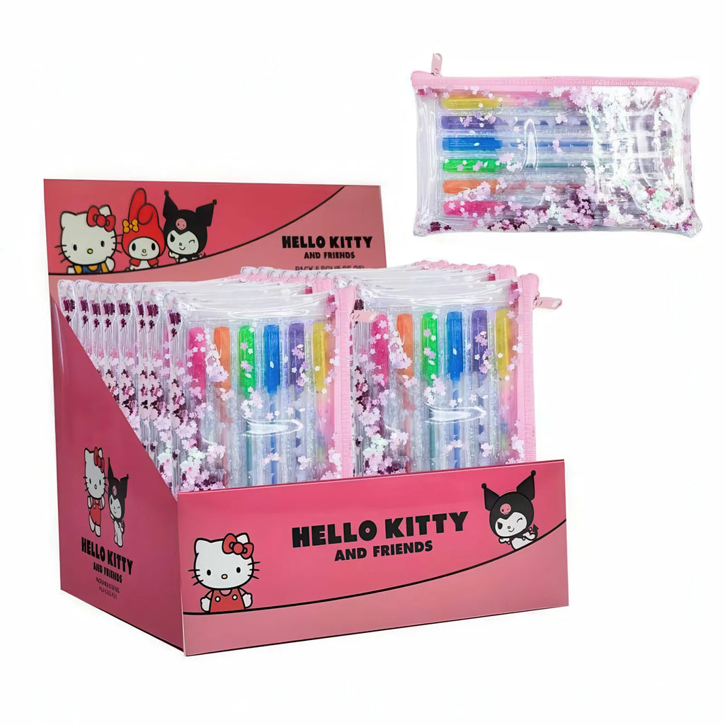 Hello Kitty Gel Pens 6 Pack