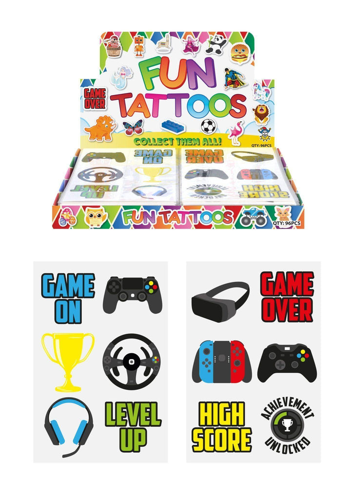Hendrandt N51 514 Mini Gamer Temporary Tattoo Sheets - TOYBOX Toy Shop
