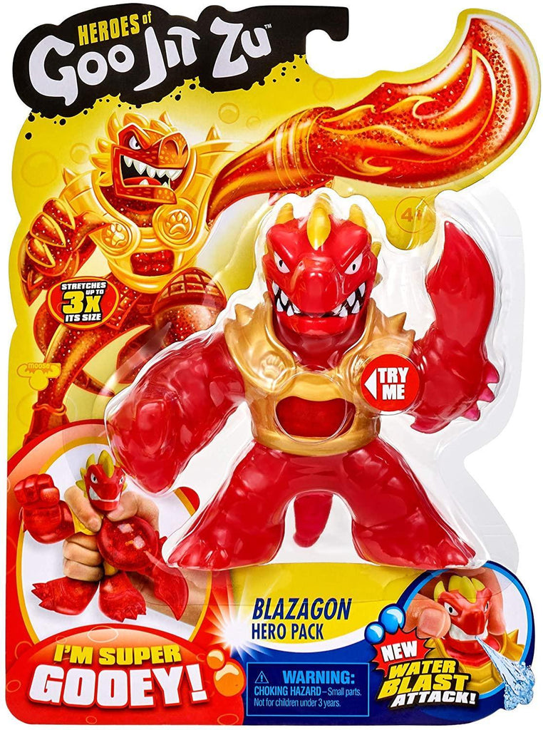 Heroes of Goo Jit Zu 41040 BLAZAGON The Dragon Hero Squishy Action Figure - TOYBOX Toy Shop