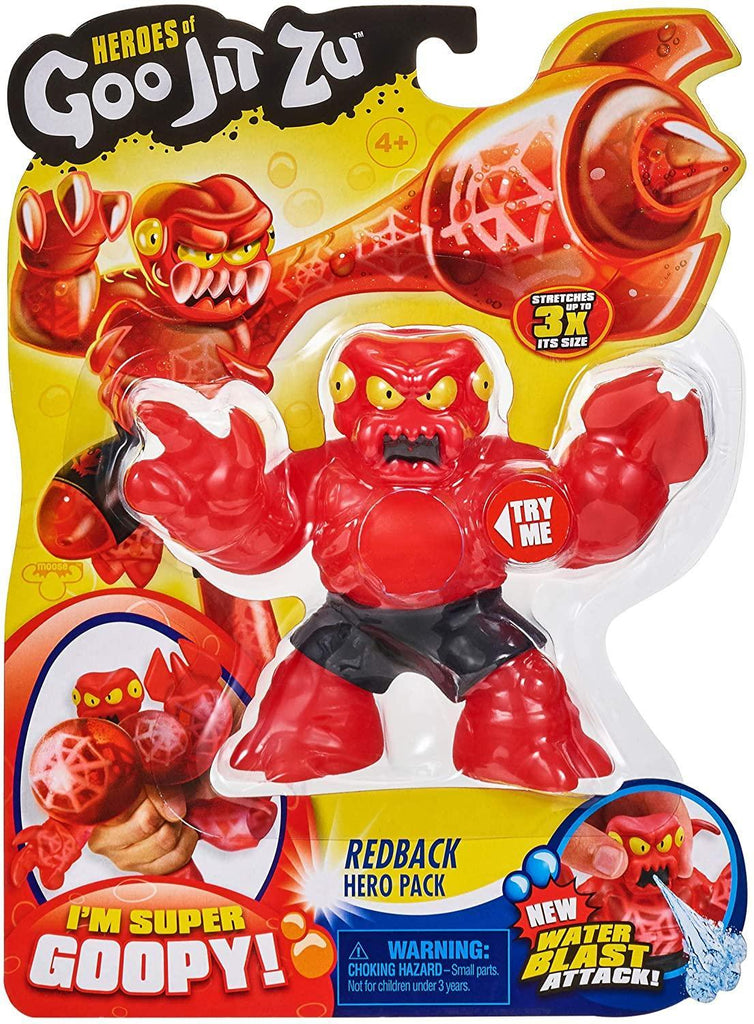 Heroes of Goo Jit Zu 41045 REDBACK THE SPIDER The Dragon Hero Squishy Action Figure - TOYBOX Toy Shop