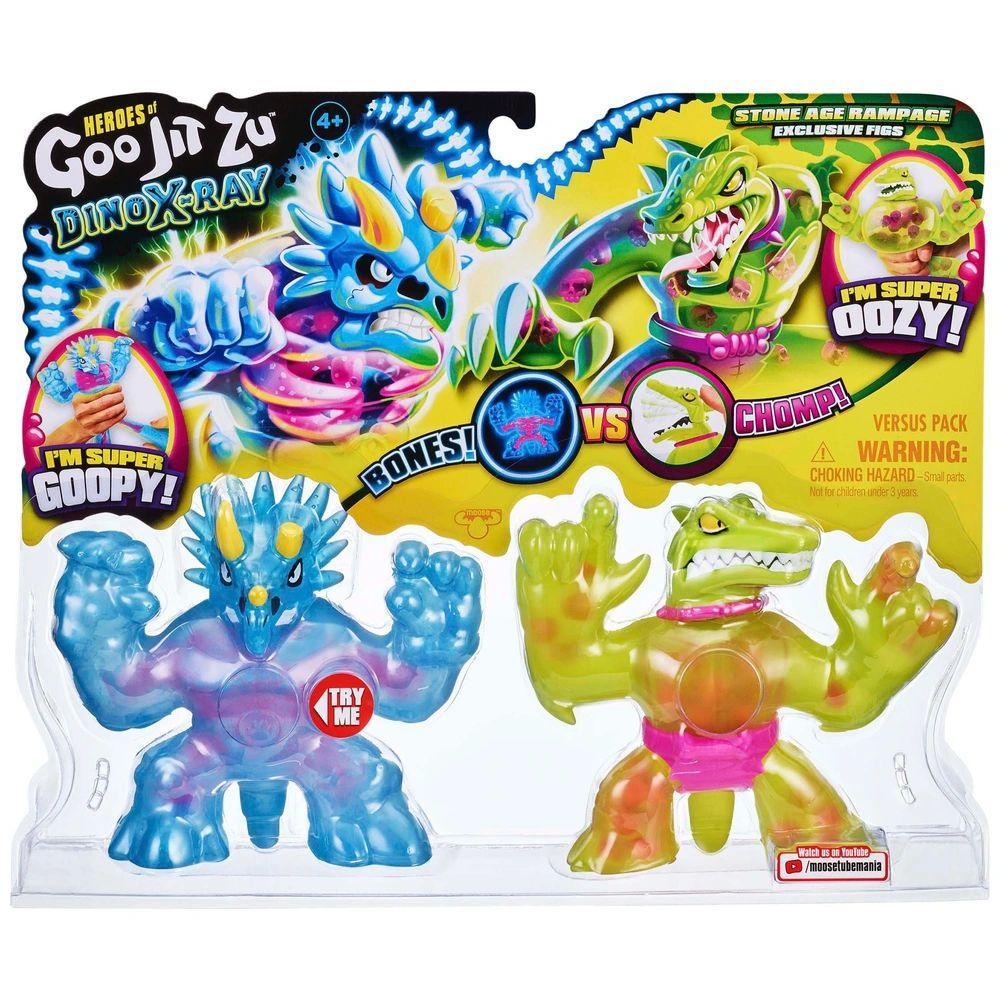 Heroes of Goo Jit Zu Dino X-Ray Versus Pack - Tritops Vs Shredz - TOYBOX Toy Shop
