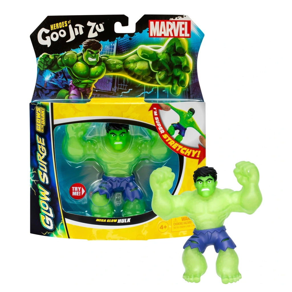 Heroes of Goo Jit Zu Marvel Glow Surge Hulk Hero Pack - TOYBOX Toy Shop