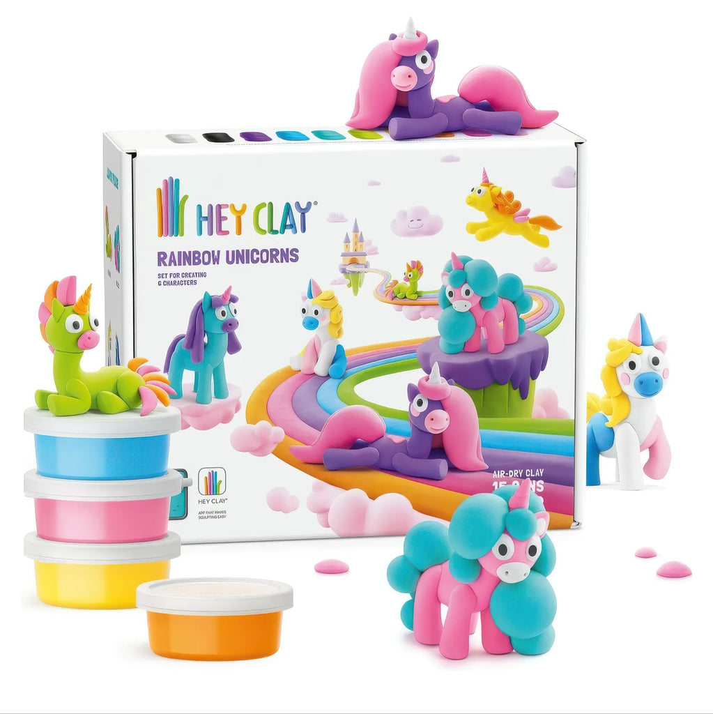 Hey Clay Sculpting Set Rainbow Unicorns