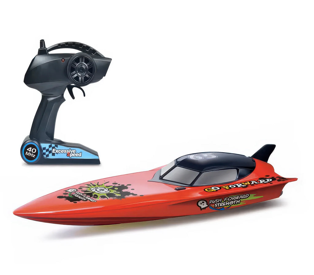 CRUEL High-Speed 2.4 GHz RC Racing Boat 74cm with Lights - TOYBOX Toy Shop