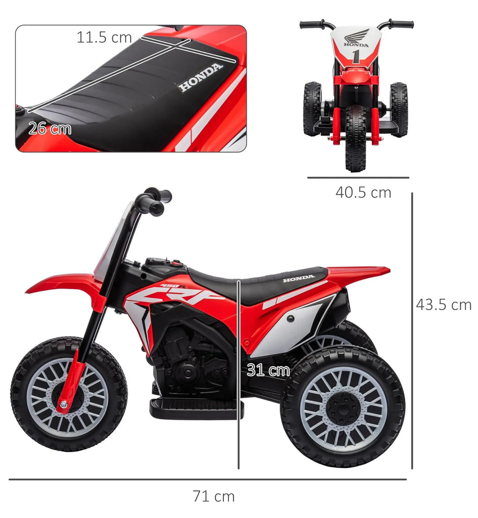 Honda Moto Trimoto Trike Electric 6v Battery Powered Motorcycle Ride-on - TOYBOX Toy Shop