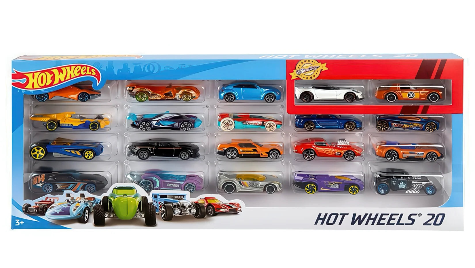Hot Wheels 20 Car Pack Perfect Gift for Kids at TOYBOX