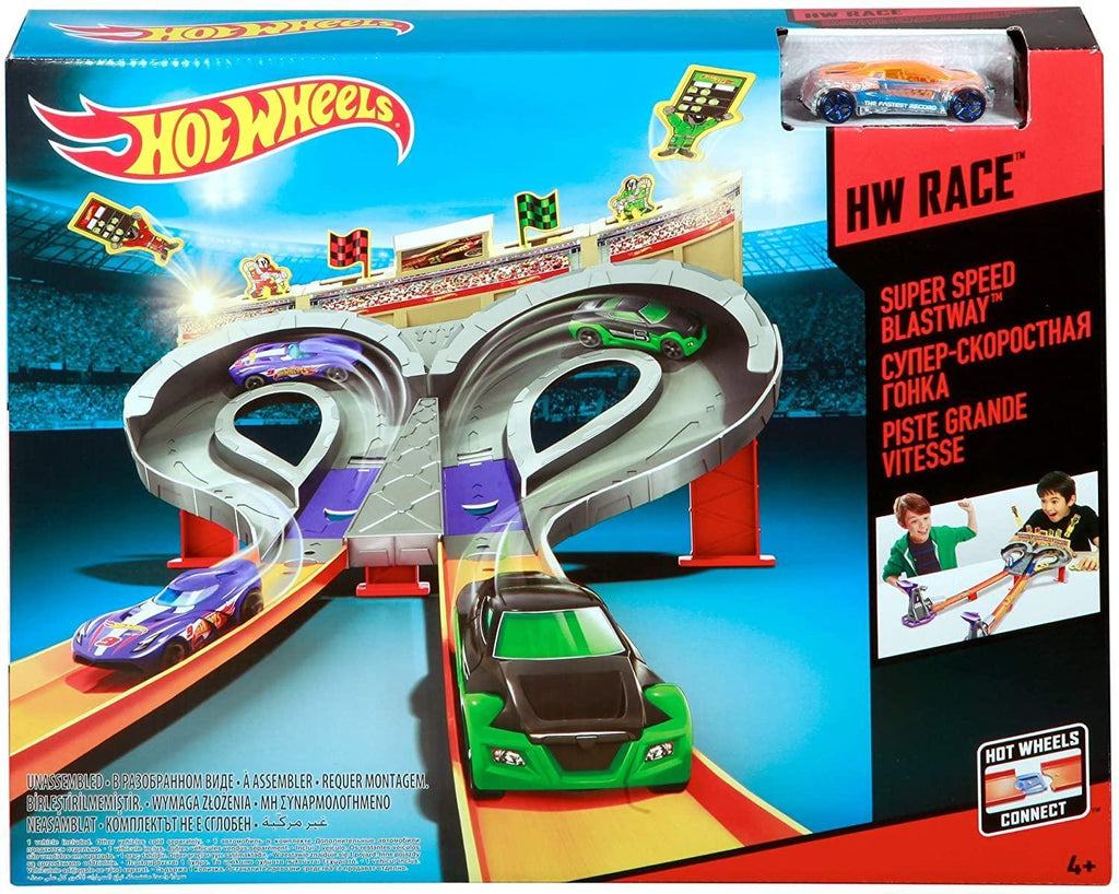 Hot Wheels CDL49 Super Speed Blastway Track Set - TOYBOX Toy Shop