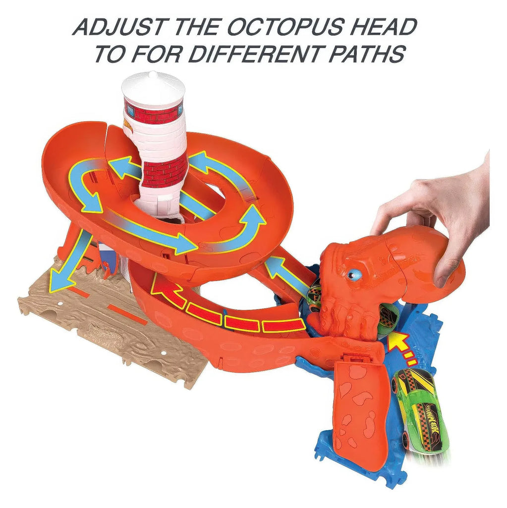Hot Wheels City Creatures Octopus Invasion Attack Playset