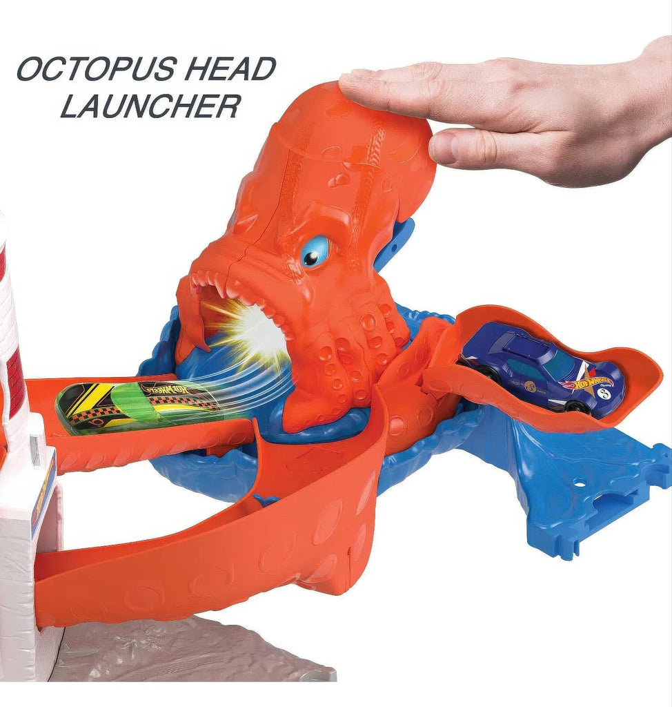 Hot Wheels City Creatures Octopus Invasion Attack Playset