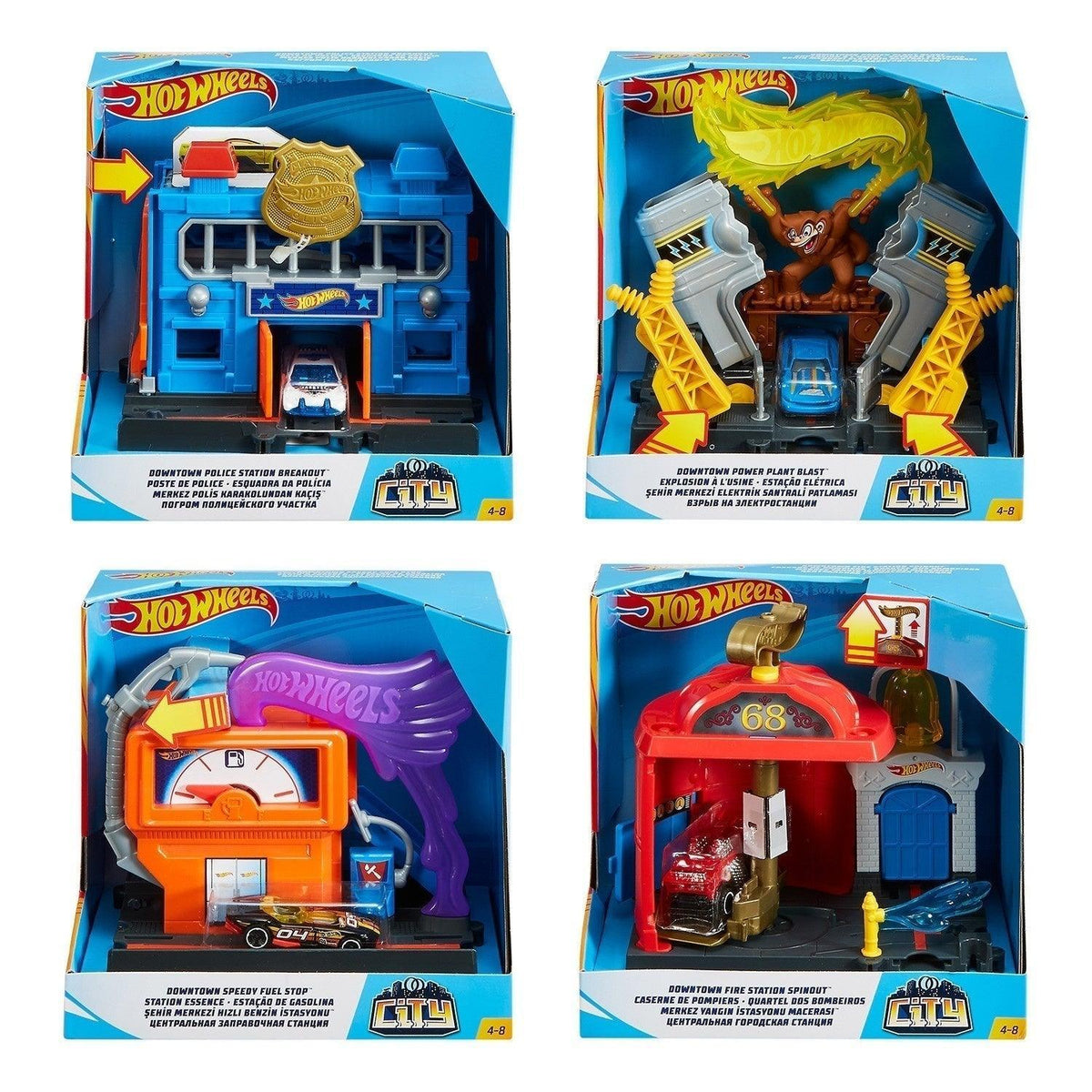 Hot Wheels-City Themed Play Sets Assorted – TOYBOX