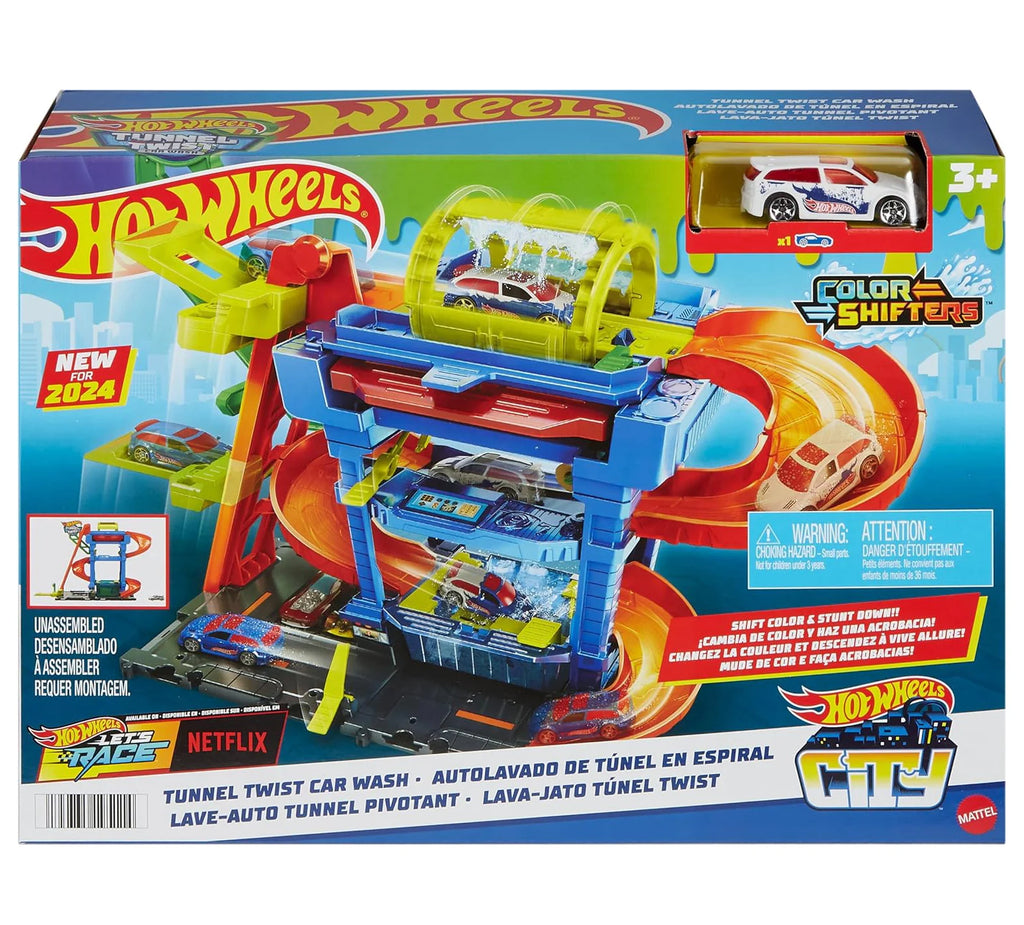 Hot Wheels City Tunnel Twist Car Wash Play Set - TOYBOX Toy Shop