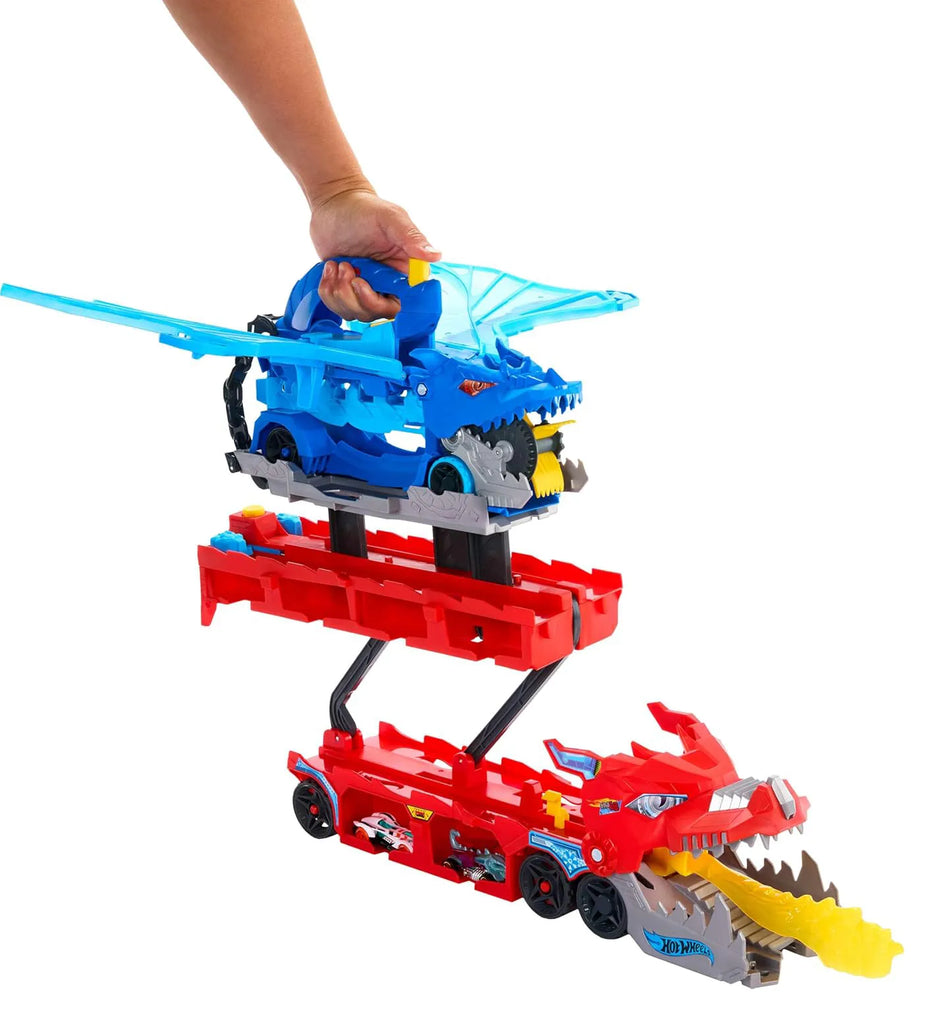 Hot Wheels City Ultimate Dual Dragon Transporter Playset