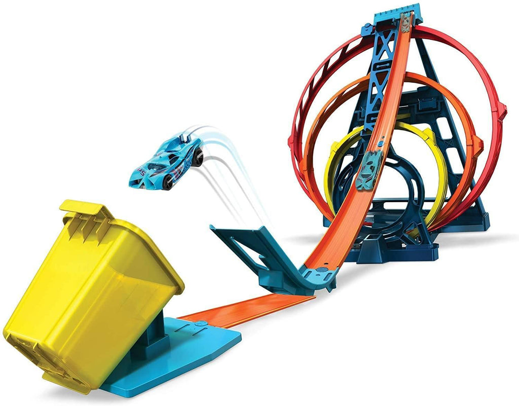 Hot Wheels GLC96 Track Builder Unlimited Triple Loop Kit - TOYBOX Toy Shop