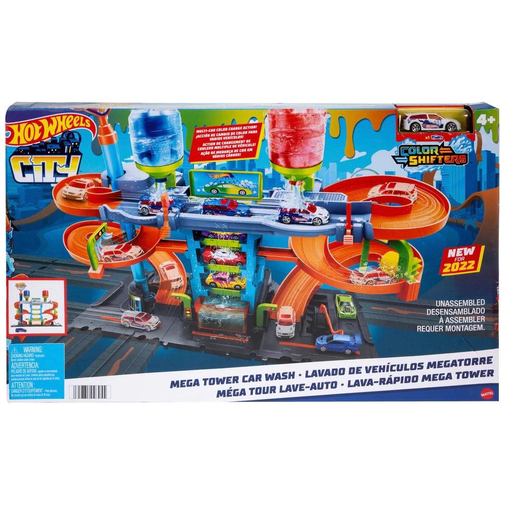 Hot Wheels Mega Tower Car Wash Playset - TOYBOX Toy Shop