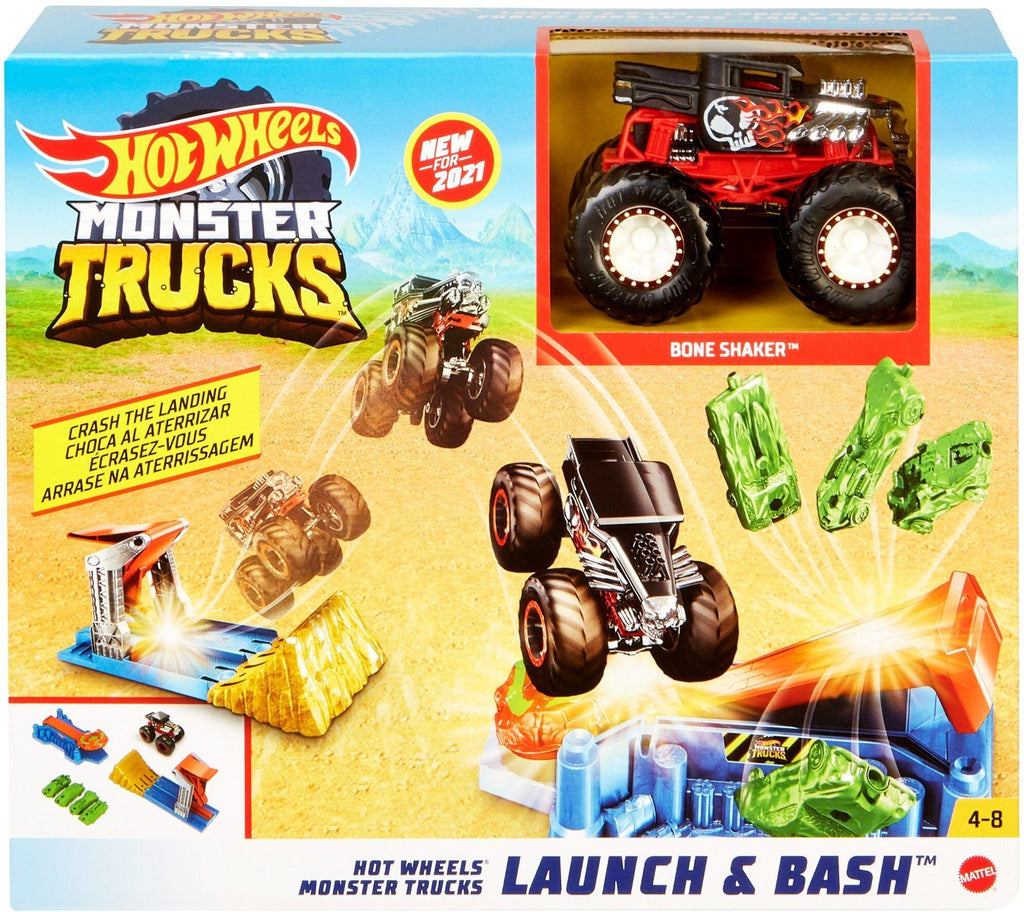 Hot Wheels Monster Launch & Bash Playset - TOYBOX Toy Shop Cyprus