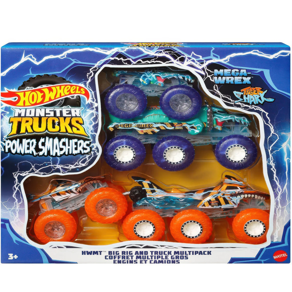 Hot Wheels Monster Trucks Power Smashers Truck & Big Rig Multipack - TOYBOX Toy Shop
