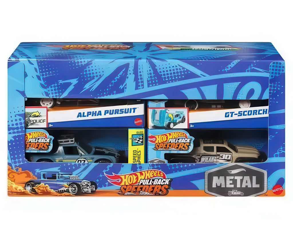 Hot Wheels Pull-back Speeders Toy Car Assortment