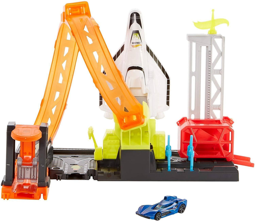 Hot Wheels Super Space Shuttle Launch Pad Set - TOYBOX Toy Shop Cyprus