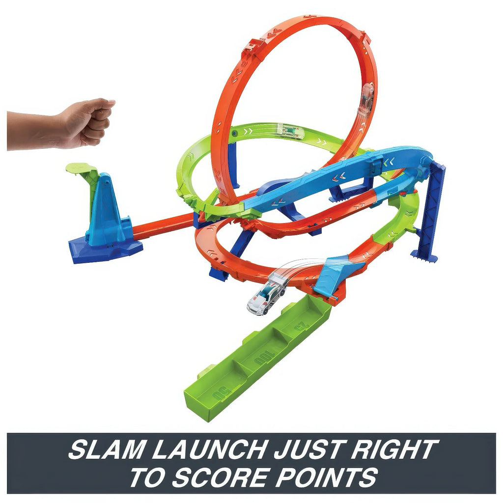 Hot Wheels Loop Cyclone Challenge Car Track Set - TOYBOX Toy Shop