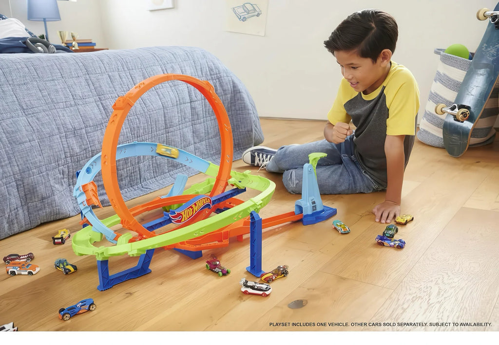 Hot Wheels Loop Cyclone Challenge Car Track Set - TOYBOX Toy Shop