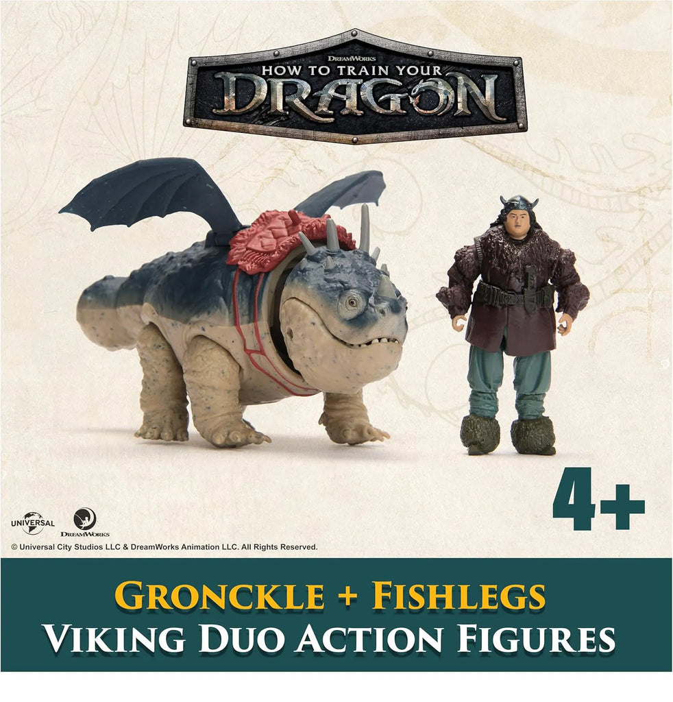 How To Train Your Dragon Gronckle & Fishlegs Action Figures