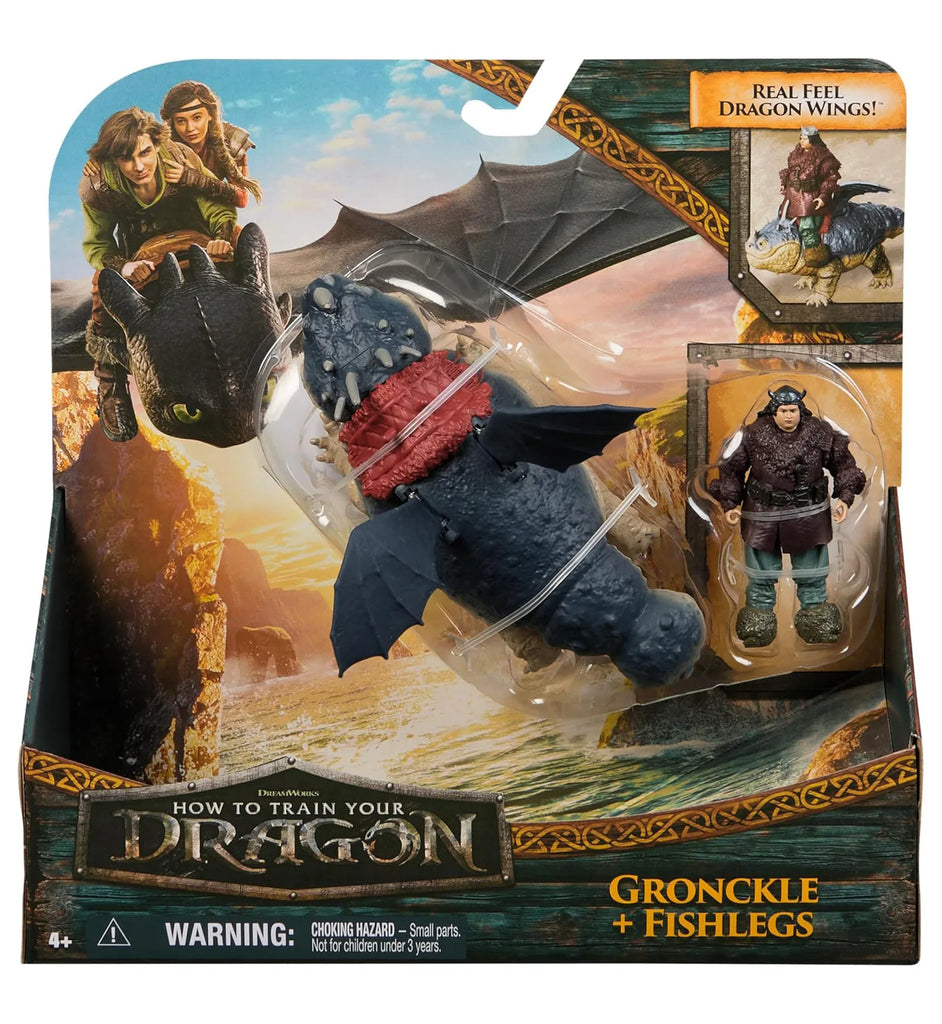 How To Train Your Dragon Gronckle & Fishlegs Action Figures