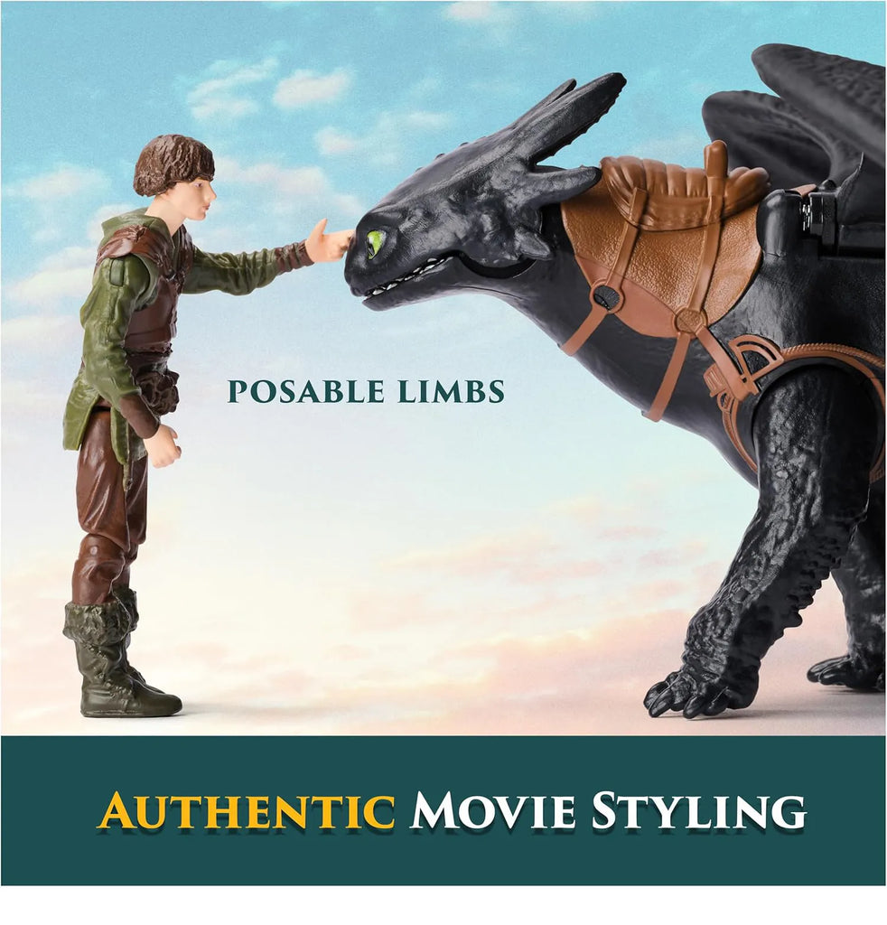 How To Train Your Dragon Toothless & Hiccup Action Figures