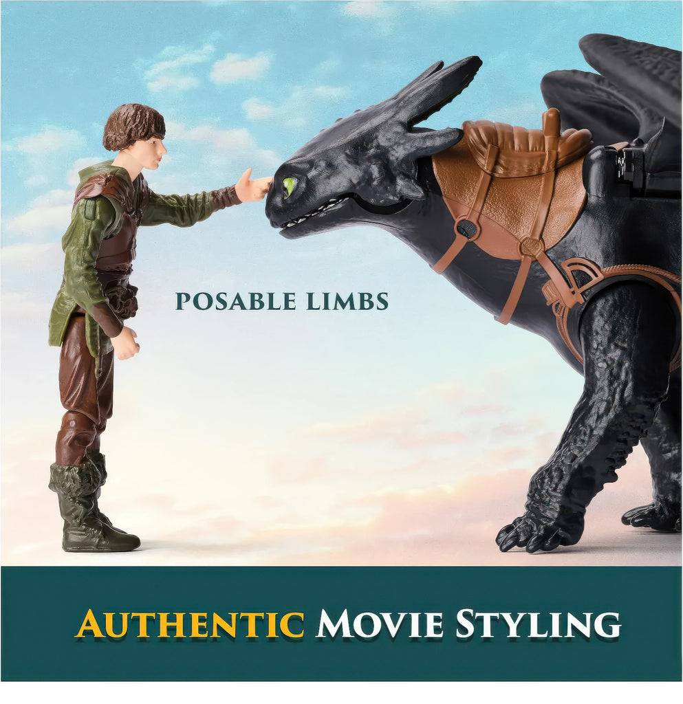 How To Train Your Dragon Toothless & Hiccup Viking Duo Action Figures