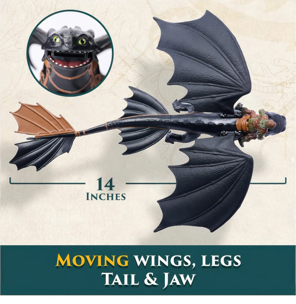 How To Train Your Dragon Toothless & Hiccup Viking Duo Action Figures