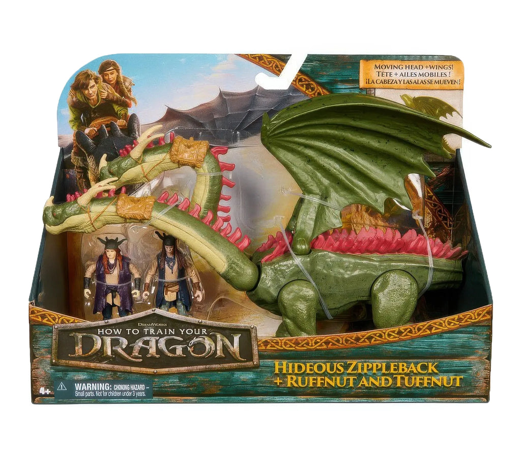 How To Train Your Dragon Zippleback with Twins Figure
