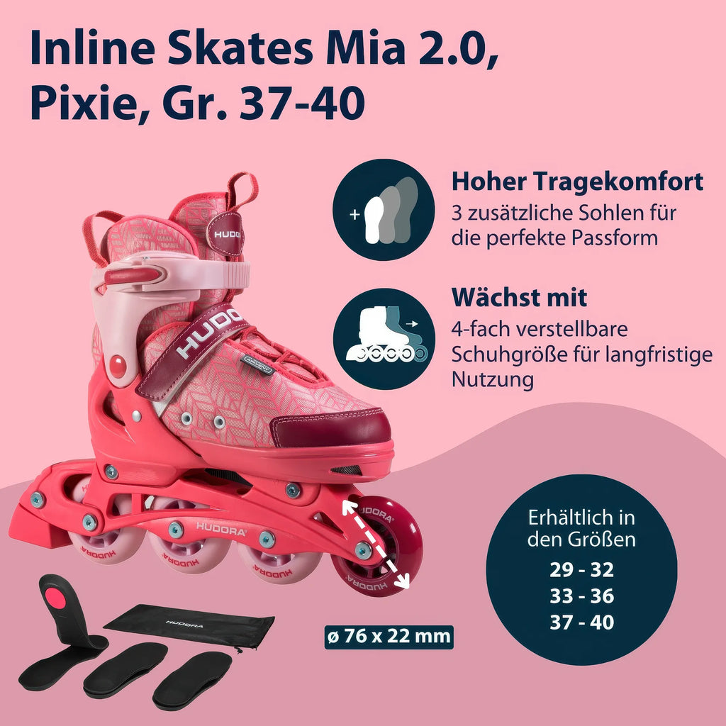 Hudora Inline Skates Mia 2.0 Pixie Size 37-40