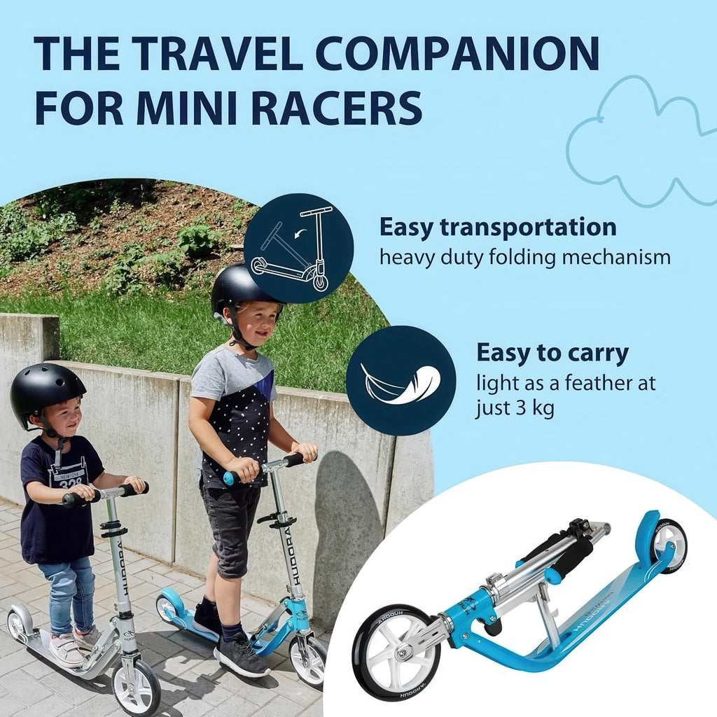 Hudora Little Big Wheel Step Scooter - Blue