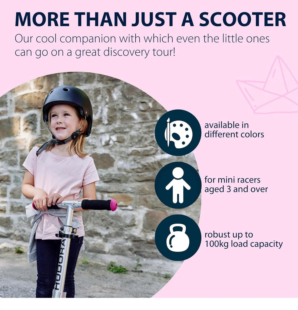 Hudora Little Big Wheel Step Scooter - Magenta