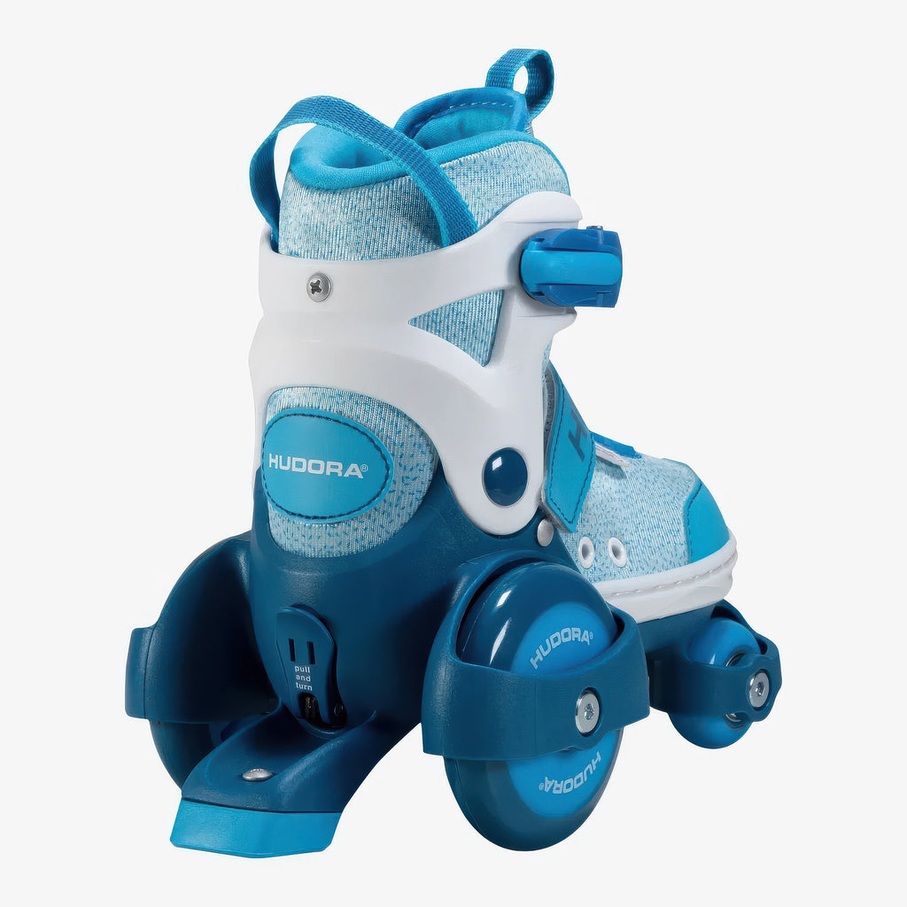 Hudora My First Quad Roller Skates, Cyan, Size 30-33