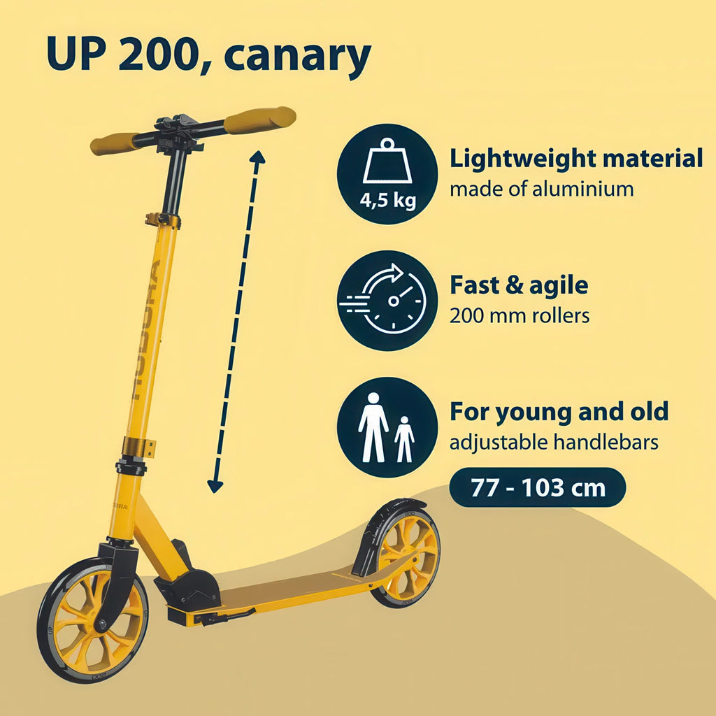 Hudora Scooter Up 200 - Canary Yellow