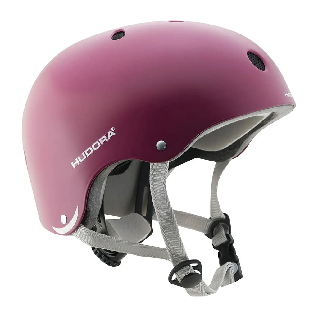 Hudora Skater Helmet, Berry, Size 48–52