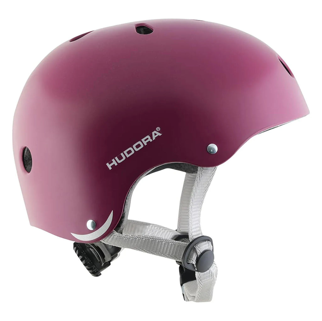 Hudora Skater Helmet, Berry, Size 48–52