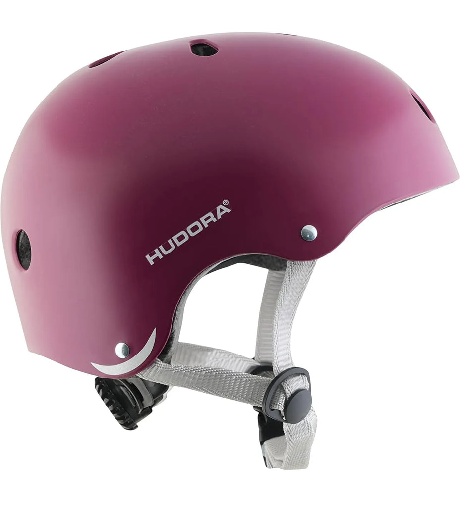 Hudora Skater Helmet, Berry, Size 51–55