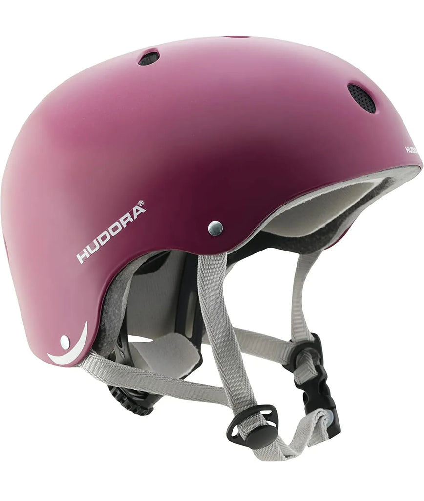 Hudora Skater Helmet, Berry, Size 51–55
