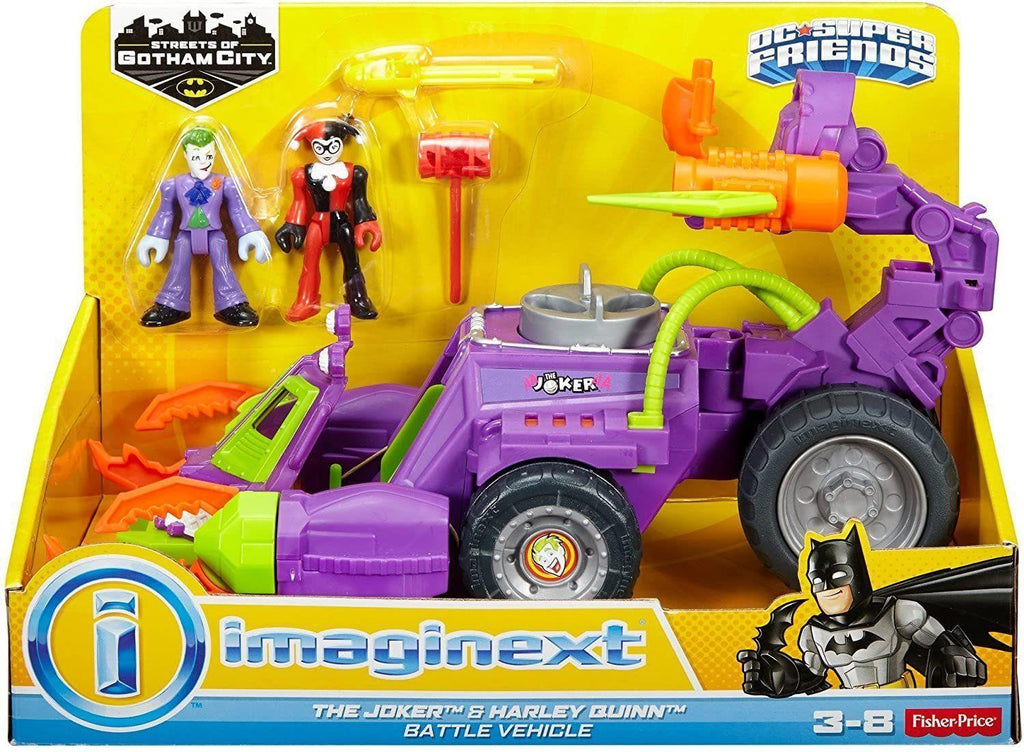 Imaginext DWV56 Joker and Harley Quinn Battle Vehicle - TOYBOX Toy Shop