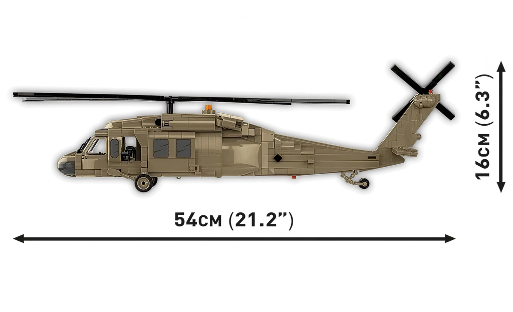 COBI Sikorsky Uh-60 Black Hawk Military Helicopter Model Kit