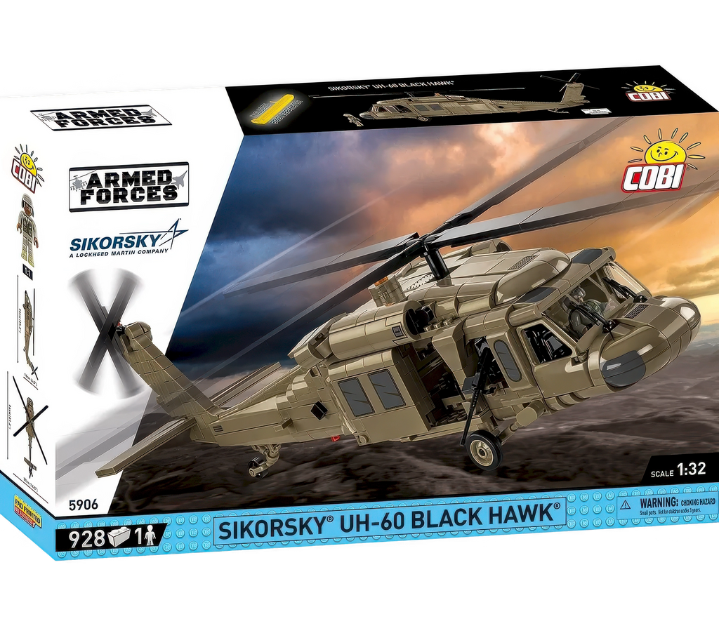 COBI Sikorsky Uh-60 Black Hawk Military Helicopter Model Kit