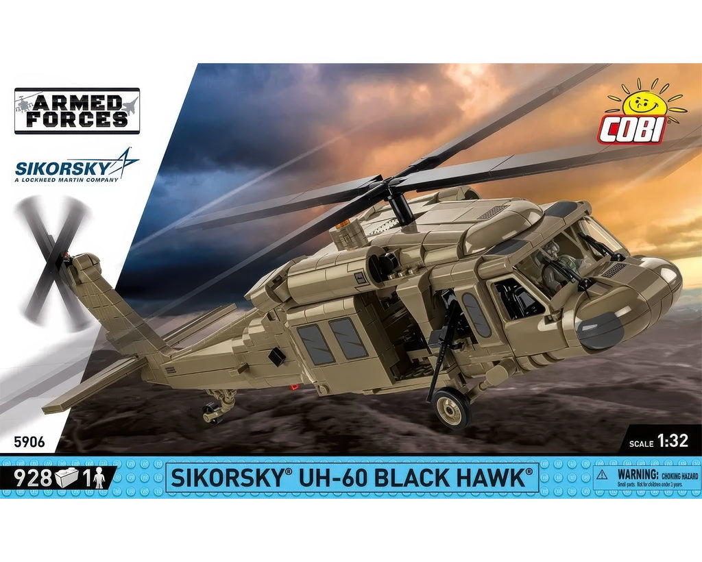 COBI Sikorsky Uh-60 Black Hawk Military Helicopter Model Kit