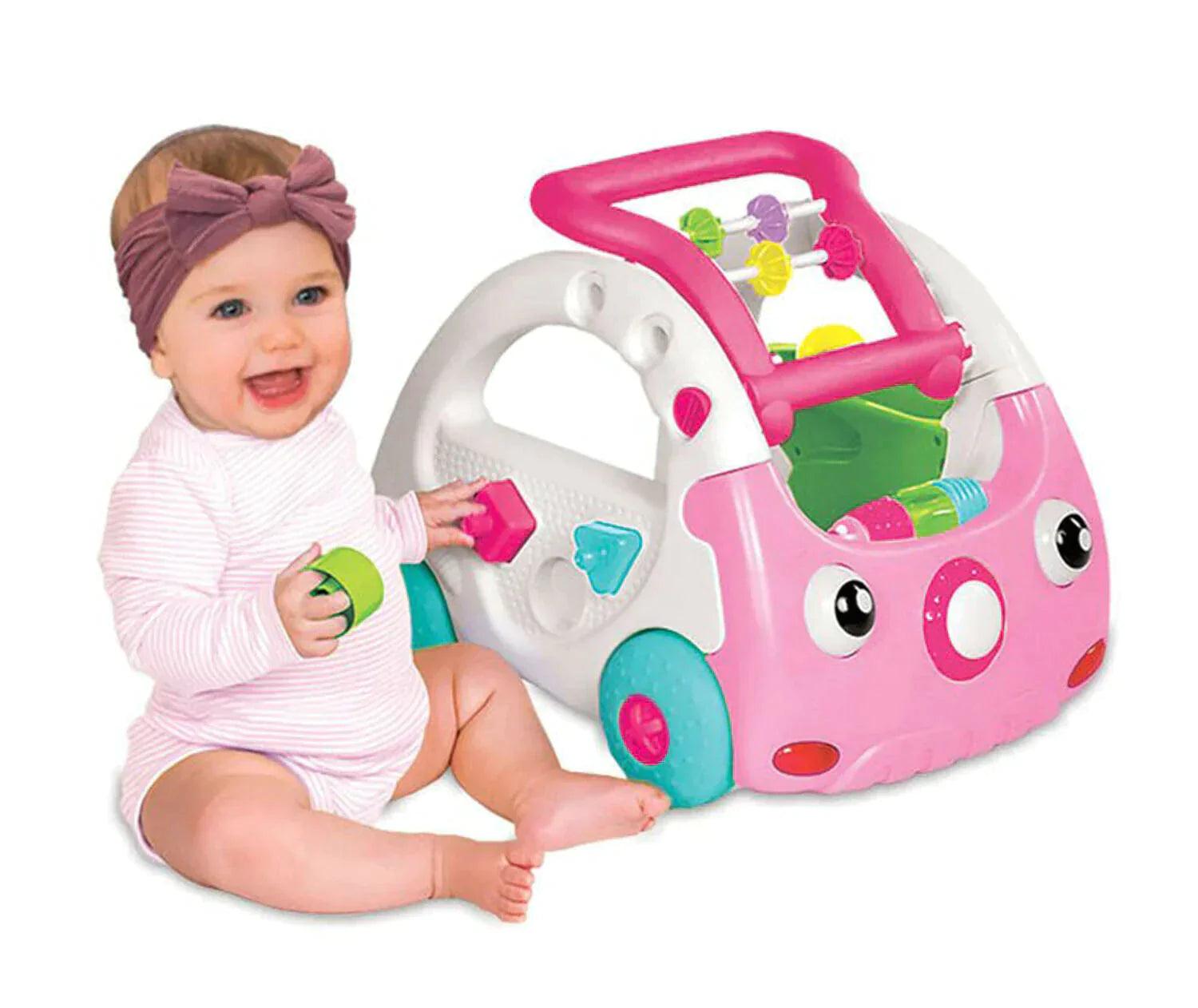 Infantino 3 in 1 Senso Discovery Car Pink TOYBOX
