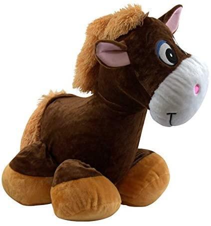 Inflate-A-Mals Inflatable 20-Inch Ride-On Horse Brown - TOYBOX