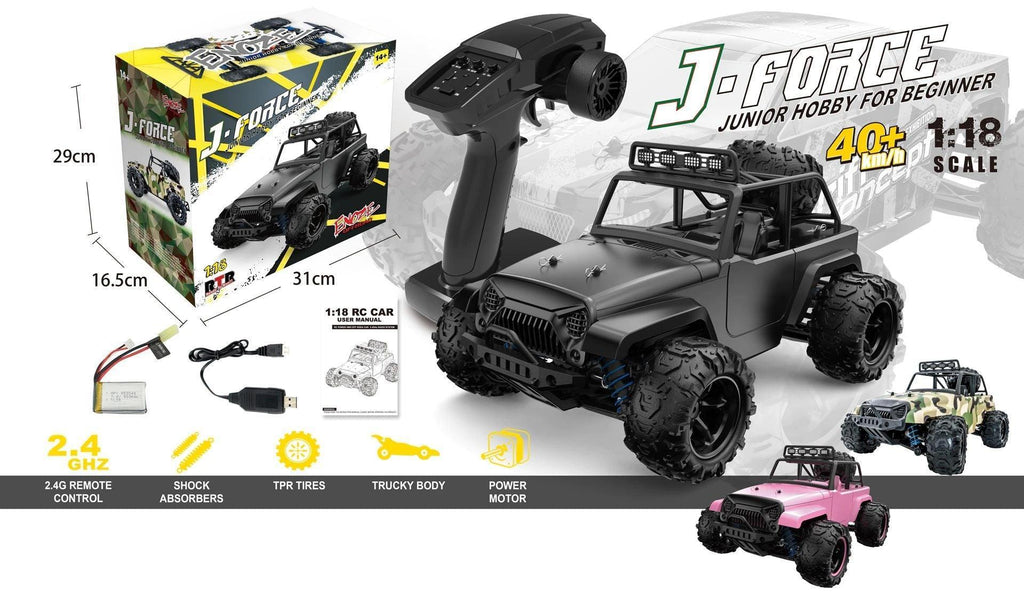 J-Force 4WD High-Speed Cross Country RC Jeep - TOYBOX