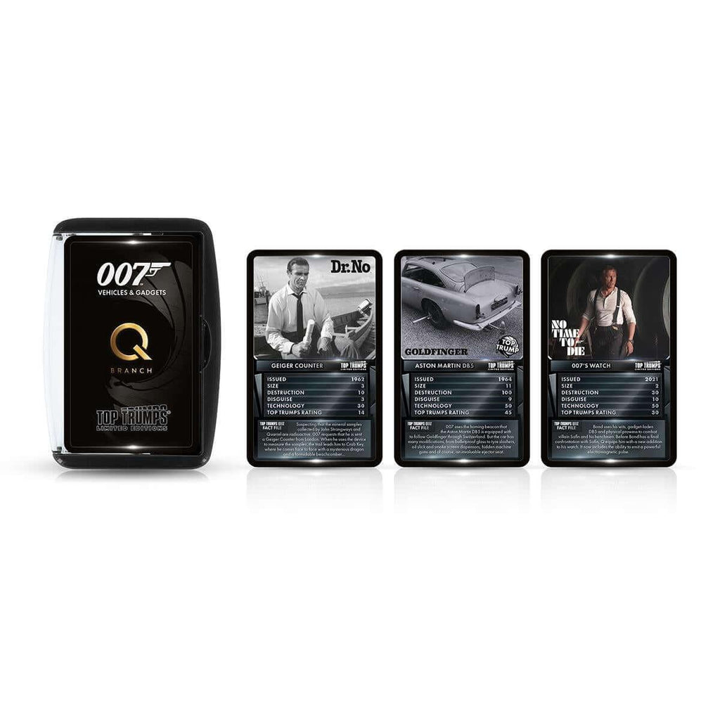 James Bond Gadgets & Vehicles Top Trumps Card Game - TOYBOX Toy Shop