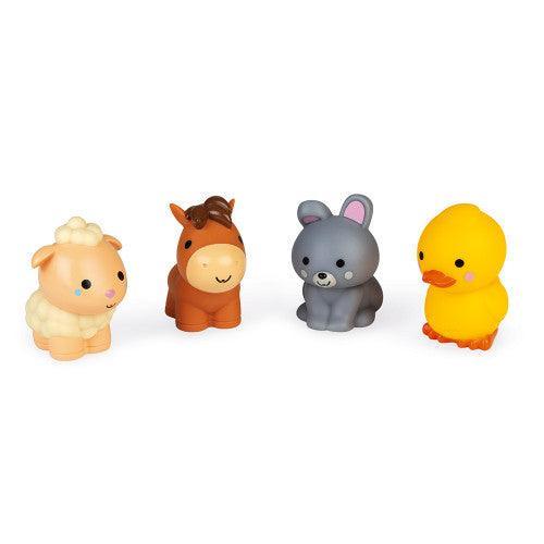 Janod Farm Animals Squirters 4 Pack - TOYBOX