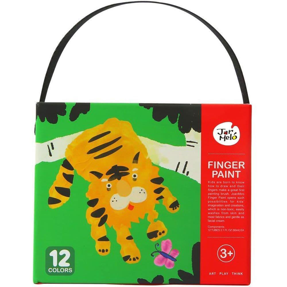Jar Meló 12 Colour Finger Paint Set with Carry Case - TOYBOX Toy Shop