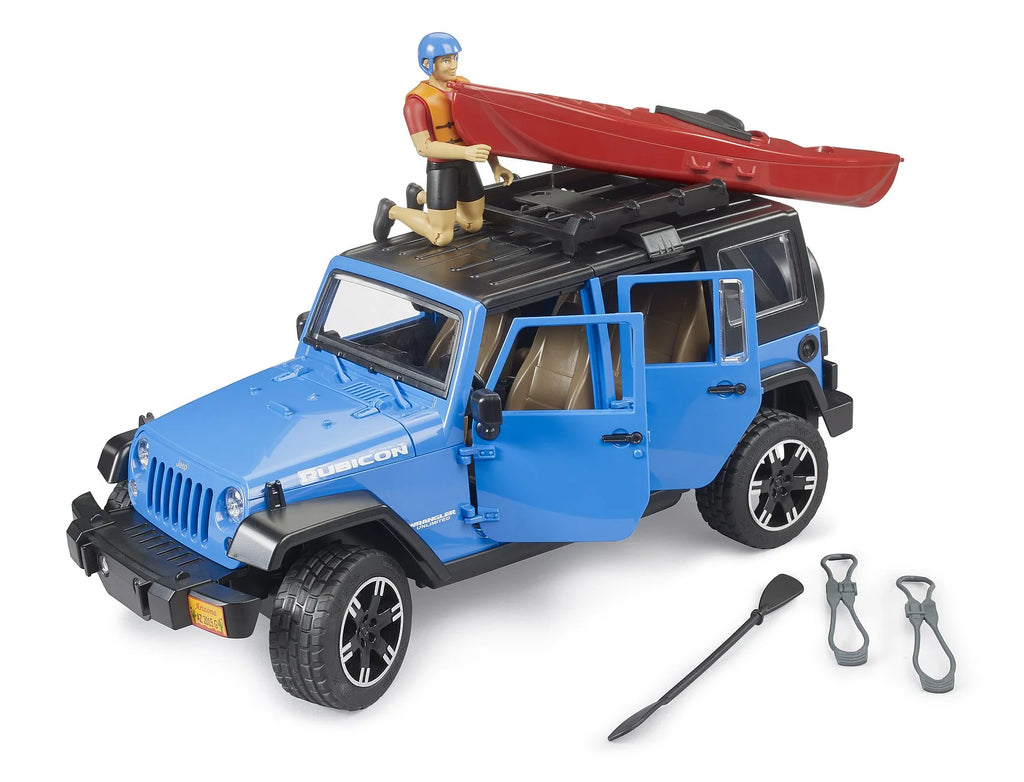 BRUDER Jeep Wrangler Rubicon Unlimited with Kayak - TOYBOX Toy Shop